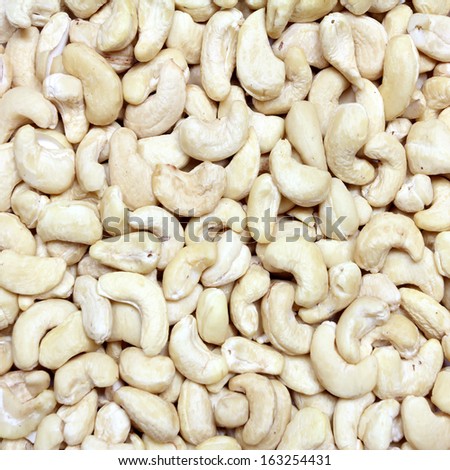 Cashew nuts for background