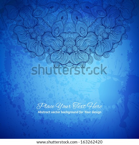 Abstract vector background. Elegant lace arabesque