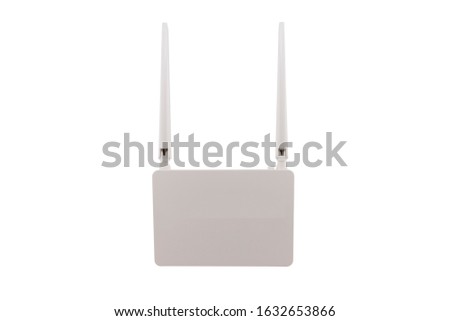 internet router - modem isolated on whitebackground