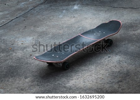 Skateboard in the neighborhood park