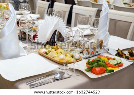 buffet with various dishes and treats
