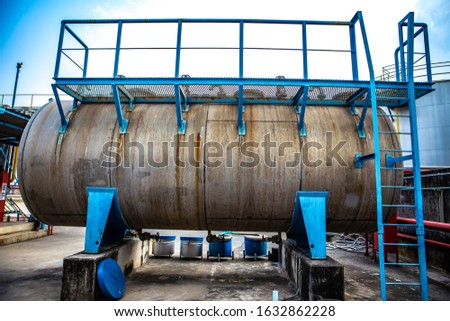 Horizontal white oil storage tank In the petrochemical industry
