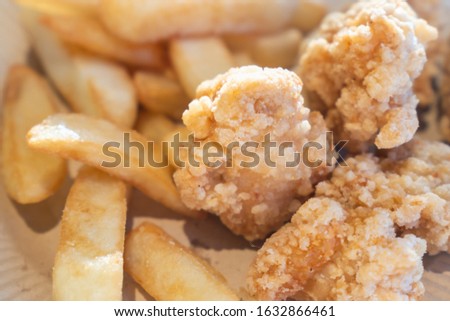 Fried chicken and potato pictures
