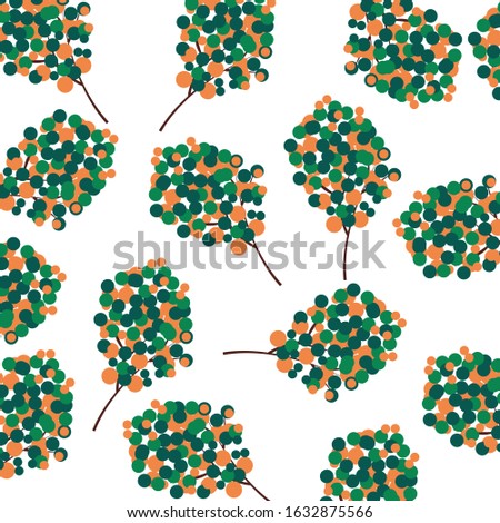 Trendy seamless floral pattern vector illustration for fabric print or wallpaper design