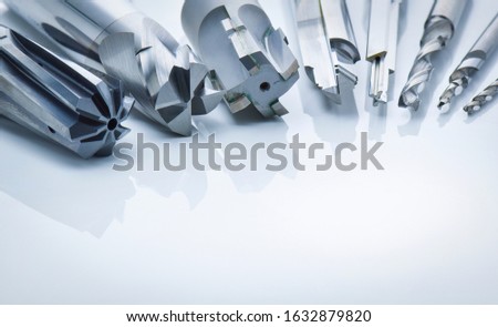 special tools  carbide precistion with oil hole step drill burnishing reamer endmill Use with the machining center cnc  lathe solid and brazing  Drilling metal  cast iron Aluminum Nonferrous metals  Royalty-Free Stock Photo #1632879820