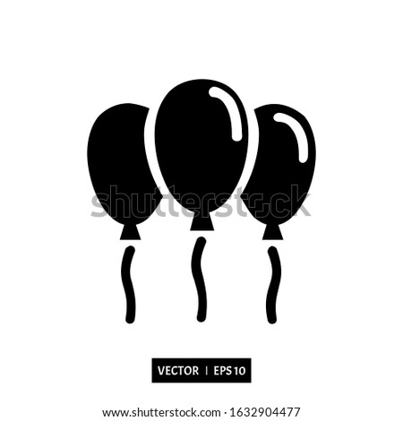 balloon icon vector, illustration logo template for many purpose. Isolated on white background.