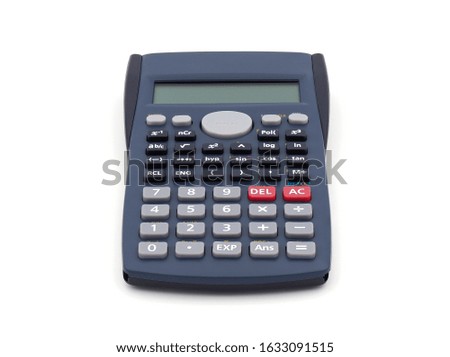 Scientific calculator isolated on white background