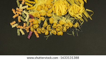 pasta food background healthy eating concept.