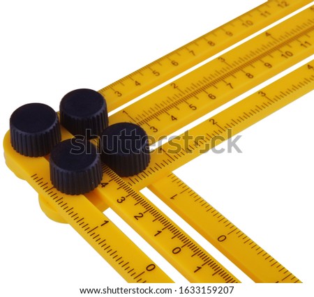 Angle ruler tool, Measure angle yellow 