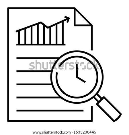 Merger and Acquisition due diligence concept, historic and future maintainable earnings valuation on white background, Business Data Analysis vector icon design Royalty-Free Stock Photo #1633230445