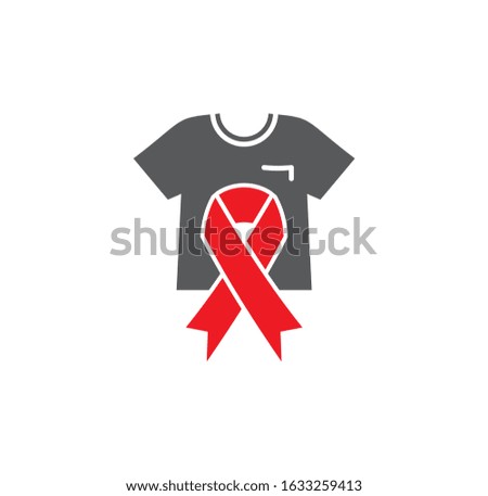 Breast cancer related icon on background for graphic and web design. Creative illustration concept symbol for web or mobile app.