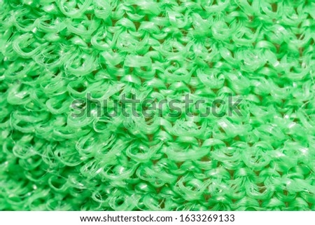 abstract texture of green wave sponge use for background or backdrop macro