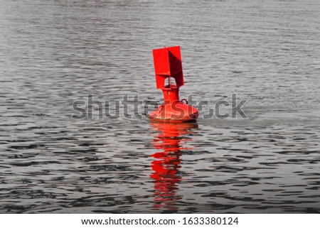 A red boom in Danube river .