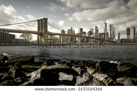 Dumbo Brooklyn Bridge over east river