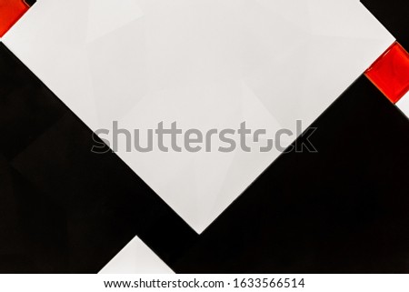 Texture of black and white ceramic tiles in geometric abstract patterns background