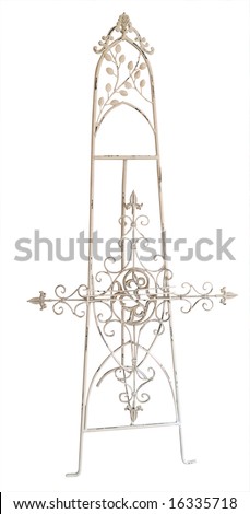 Ornate Easel isolated with clipping path