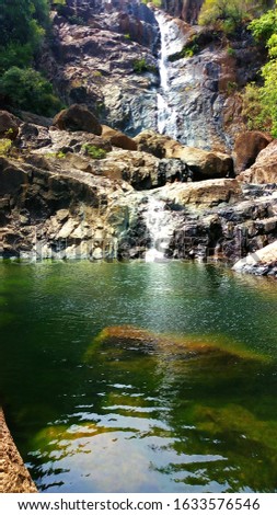 a beautiful waterfall located in panama