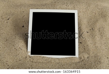 picture on sand as a background