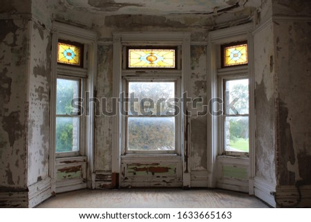 Windows at the Ohio State Reformatory  Royalty-Free Stock Photo #1633665163