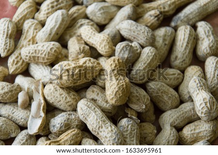 a stack of peanut photos