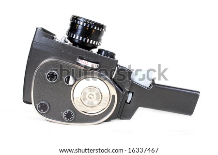 16mm, 8mm antique camera. Cinecamera.