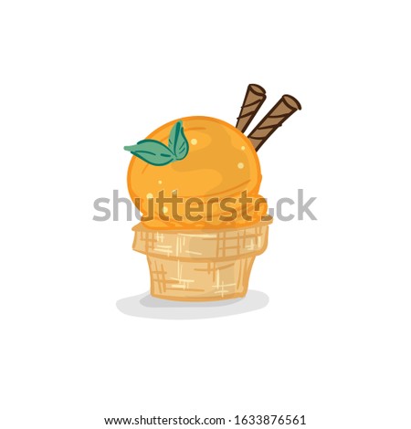 ice cream bingsu dessert drawing graphic object