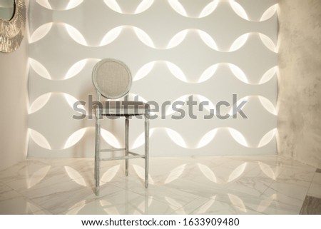 Stylish chair in modern interior