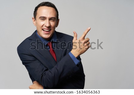 A man in a suit elegant style self-confidence official businessman