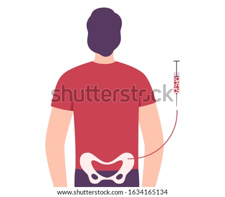 Organ Donation, Living Donor for Bone Marrow Transplantation Vector Illustration Royalty-Free Stock Photo #1634165134