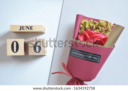 June 6, Rose bouquet for Special date.