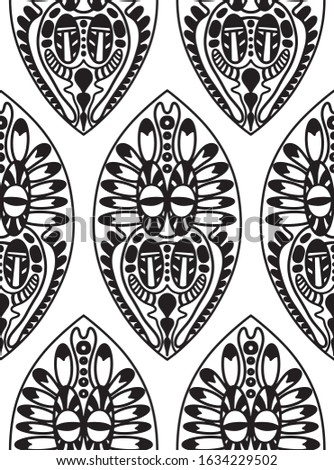 Seamless pattern with leaves.Design vector leaves pattern.
