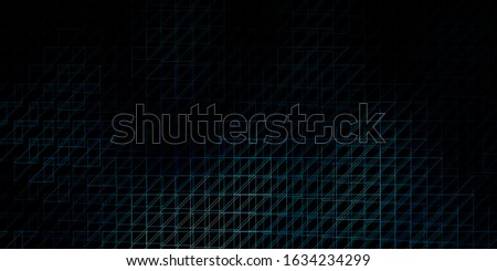 Dark BLUE vector backdrop with lines. Gradient illustration with straight lines in abstract style. Template for your UI design.