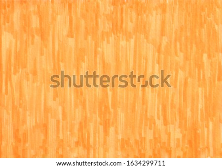 closeup of permanent orange marker doodles pattern texture brushes on white background Royalty-Free Stock Photo #1634299711