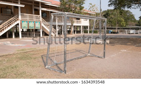 A school football gate during the day