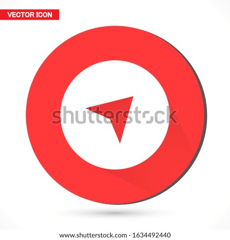 Location icon vector. Pin sign Isolated on white background. Navigation map, gps, direction, place, icon vector compass, contact, search concept.icon vector Flat style design, logo, icon vector Web