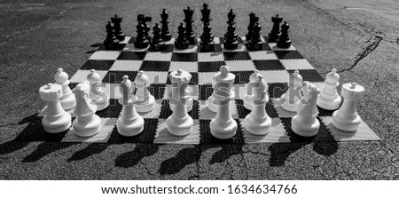 Chess Board installation. Strategy. Good Pic for background.