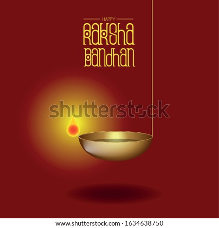 Raksha bandhan poster. Traditional indian celebration - Vector
