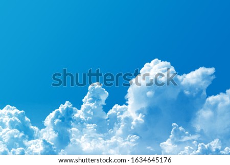 Background material, anime like clouds Royalty-Free Stock Photo #1634645176