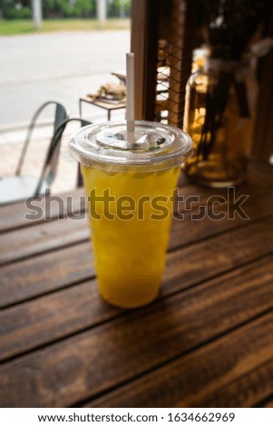 Minimal cafe decorating with simply furniture set, stock photo