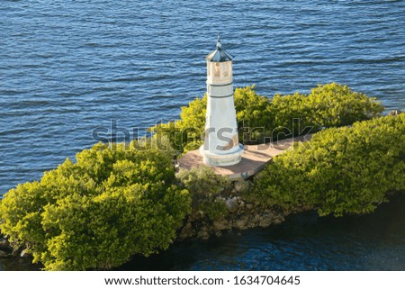 View of the Harbour Island Lighthouse in Tampa, Florida