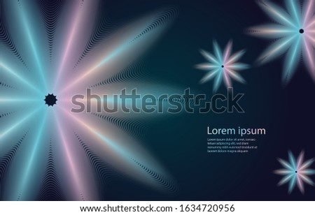 Abstract light holographic. Futuristic. Wonderful background in Holographic Foil. Modern surface design style. Packaging wrap paper. Banner, greetings card, poster 