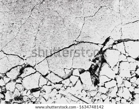 Abstract​ cracked concrete floor texture​ background​