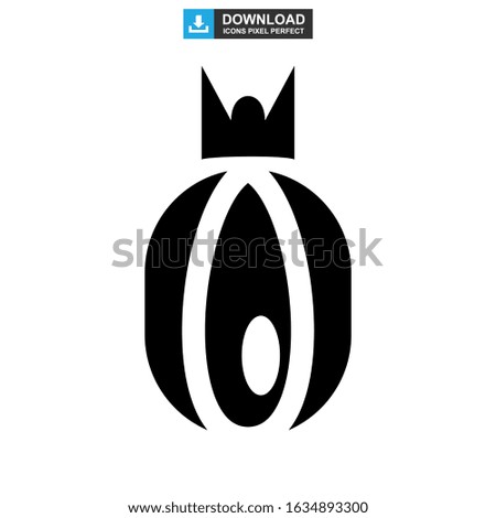 onion icon or logo isolated sign symbol vector illustration - high quality black style vector icons
