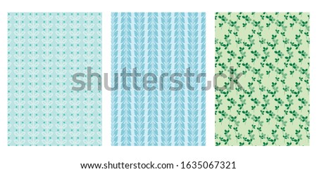 Japanese Leaf Stripe Abstract Vector Background Collection