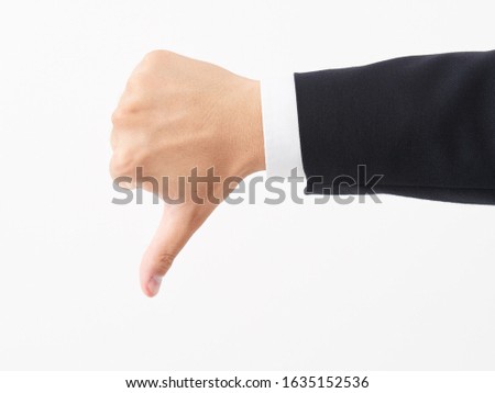 A Man Doing Business Image Bad Sign