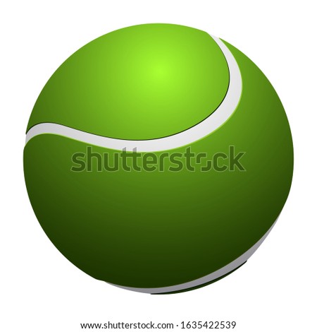 Isolated realistic tennis ball. Sport ball - Vector