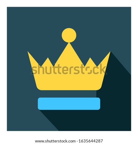 Crown flat icon vector - ui icon vector 