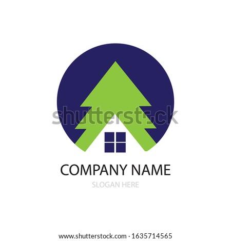 cedar tree icon logo vector