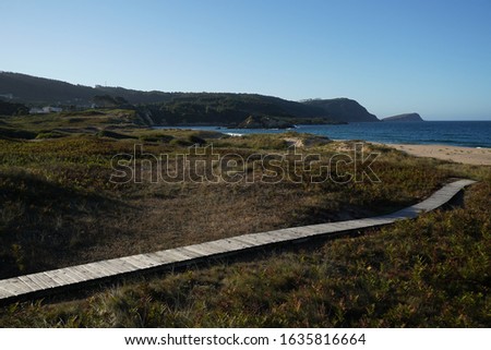 San Roman del  Valle. Beach Area i lugo. Galciia,Spain