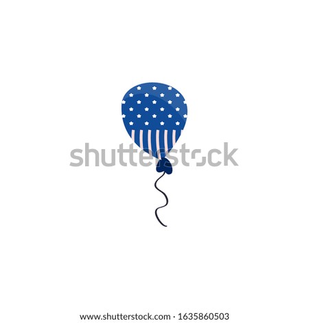 Balloon design, Party celebration entertainment holiday fun birthday decoration and joy theme Vector illustration